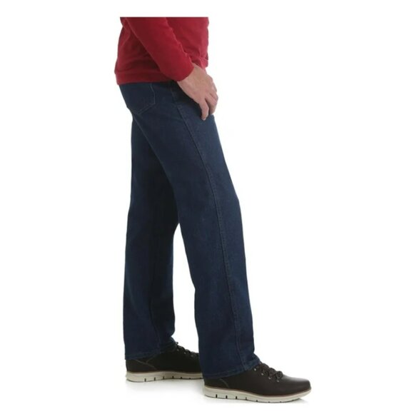 Wrangler Rustler Men's and Big Men's Straight Leg Regular Fit Jeans 40x32, Blue - Picture 3 of 4